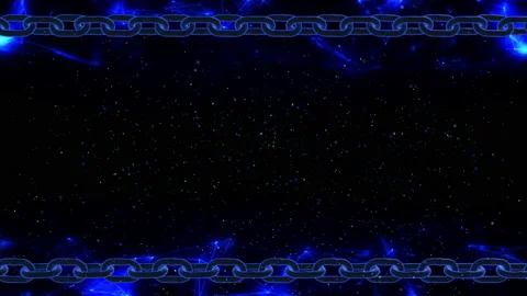 Hologram block chain link technology loop animation Stock Footage 154187890