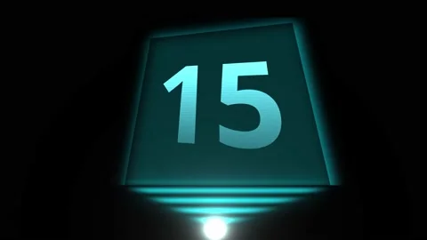 Hologram countdown Stock Footage 157180900