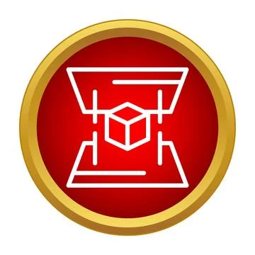 Hologram cube projecting 3d model for prototyping design Stock Illustration