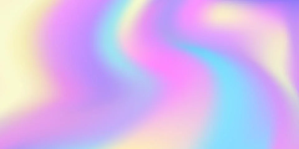 Hologram dreamlike gradient surface background Illustrazione stock