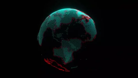 Hologram of the earth 스톡 동영상 161926880
