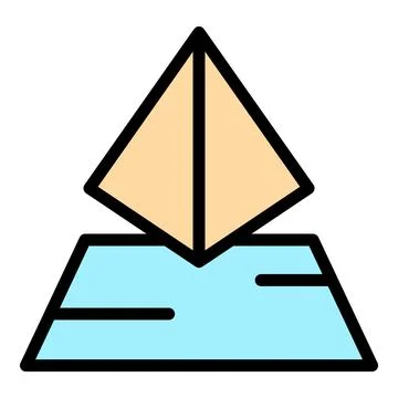 Hologram projection sensor icon vector flat Stock Illustration