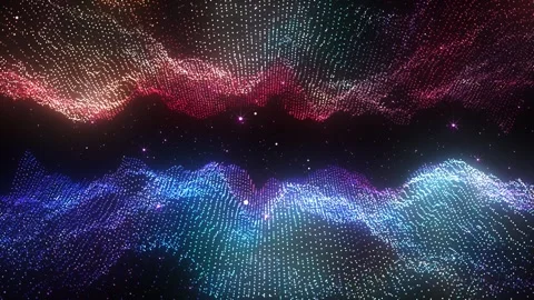 Hologram Space Terrain Stock Footage 317841677