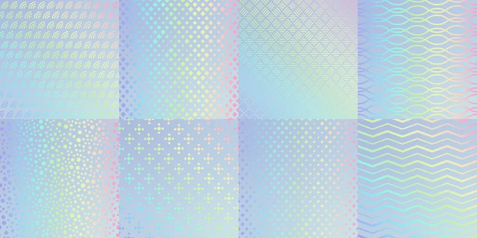 Hologram texture pattern glitter foil with rainbow Stock Illustration