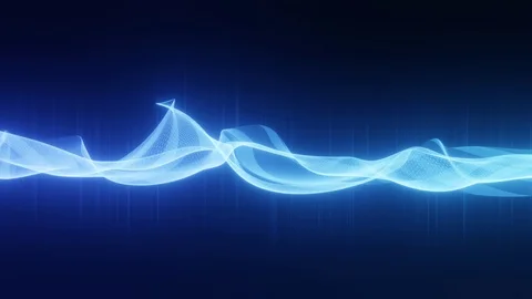 Hologram Waves 2 Video stock 117149133