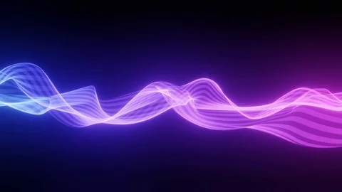 Hologram Waves Video stock 116999951