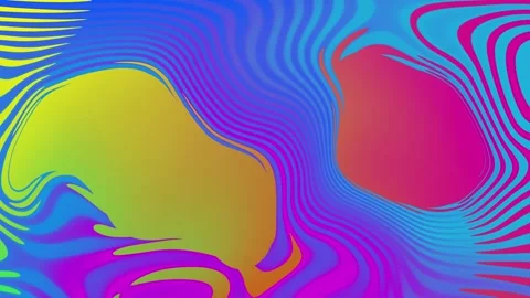 Holographic abstract Soft Gradient Cycle Slow Motion Background Loop Stock-Footage 280055926