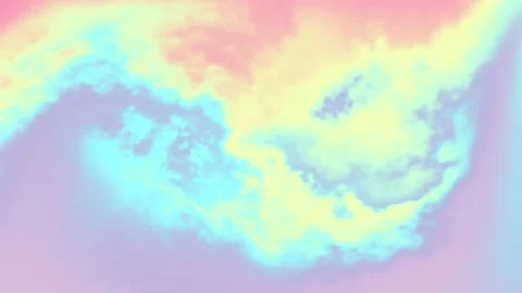 Holographic Abstract Unicorn Cloud Motion Background Stock Footage 155141230