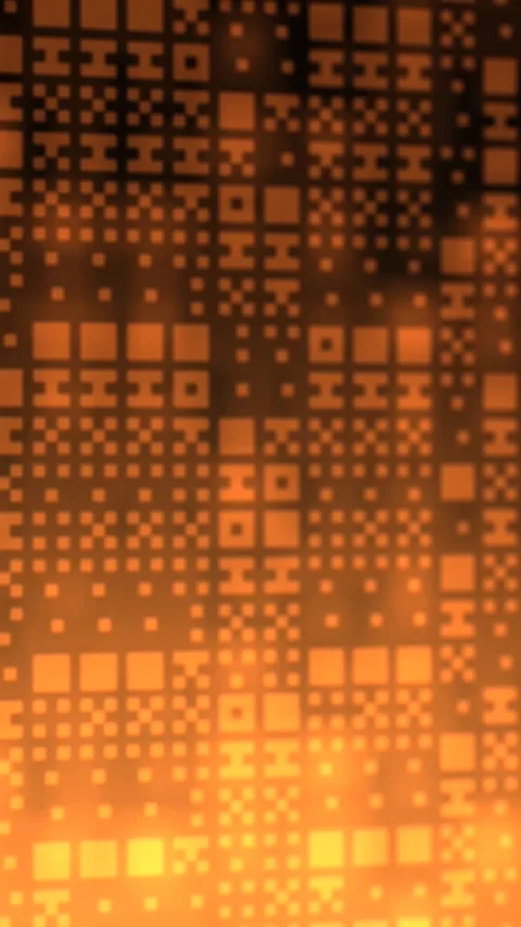 Holographic Alien Language Cube of Communication Module - Vertical Stock Footage 327828910