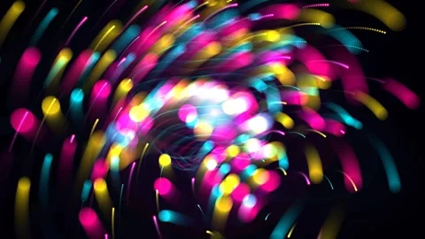 Holographic Audio Reactor Sound Visualizer Spectrum 4K Loop Stock Footage 343074430