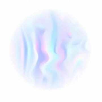 Holographic blurred round translucent backdrop Stock Illustration