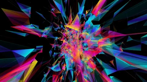 Holographic consciousness.Abstract plexus background for different events and Vídeo Stock 79265640