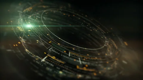 Holographic Data Matrix Head Up Display Stock Footage 198294544