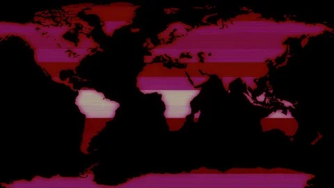 Holographic display red earth map with data block moving background new quality Stock Footage 79917940