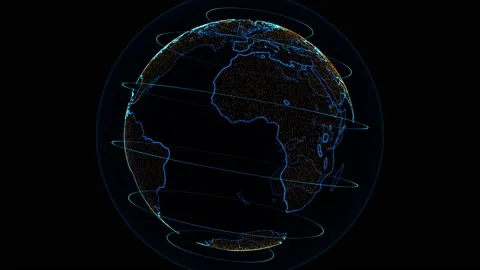 Holographic Earth Stock Footage 133531587