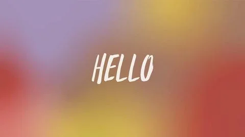 Holographic effect Y2K horizontal background. World Hello Day. Stock Illustration