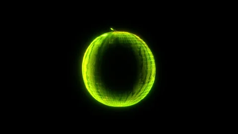 Holographic Endless Loop of a Rotating Watermelon in 4K Stock Footage 304738592