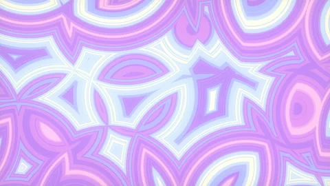 Holographic flat pattern of randomly placed shapes 3d rendering loop animation Video stock 174691329