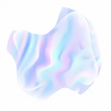 Holographic fluid backdrop Stock Illustration