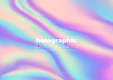 Holographic foil background with rainbow gradient Illustrazione stock