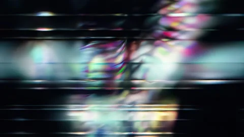 Holographic Glitch Blur Abstract Light Background Stock Footage 328293670