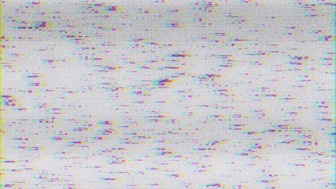 Holographic glitch effect. Holomatrix background with glitch effect. No signal Stock Footage 172442441