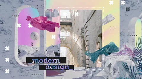 Holographic Glitch Opener Stock After Effects