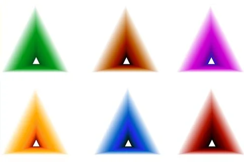 Holographic Gradient Blur Set Illustrazione stock
