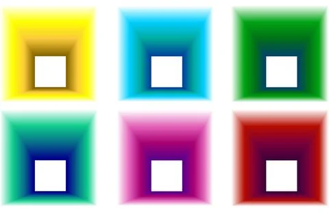 Holographic Gradient Blur Set Illustrazione stock