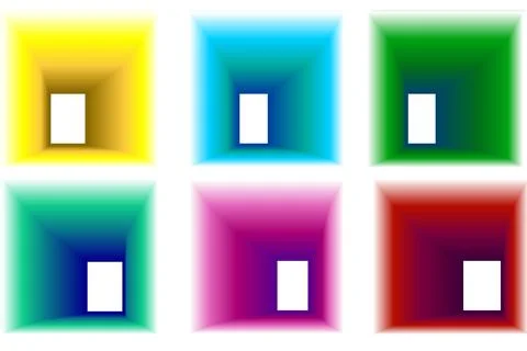 Holographic Gradient Blur Set Stock Illustration