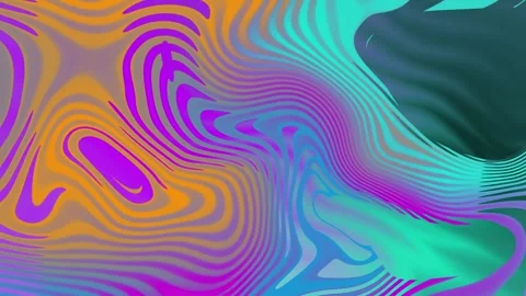 Holographic Gradient Cycle Slow Motion Abstract Background. Stock Footage 285225582