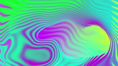 Holographic Gradient Cycle Slow Motion Abstract green and pink Background. Stock-Footage 288110310
