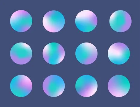 Holographic highlight stories Stock Illustration