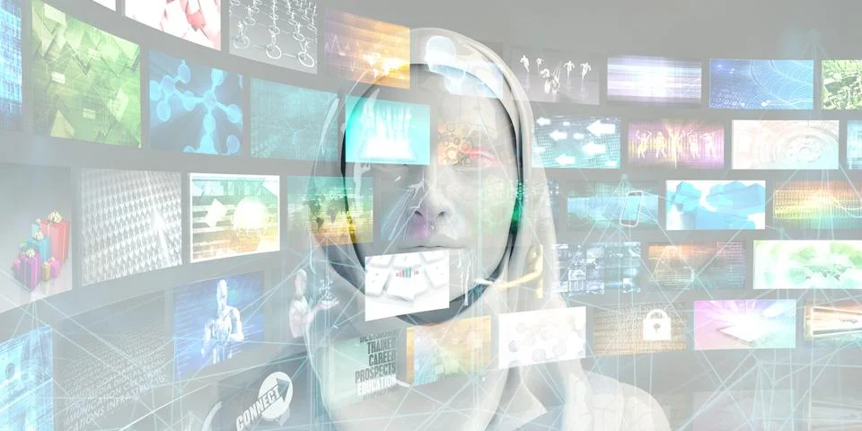 Holographic Interface Illustrazione stock