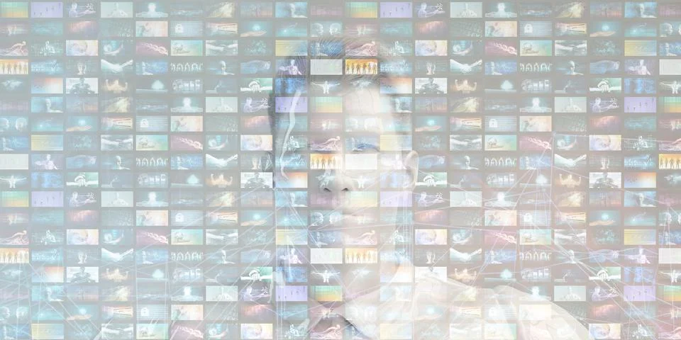 Holographic Interface Illustrazione stock