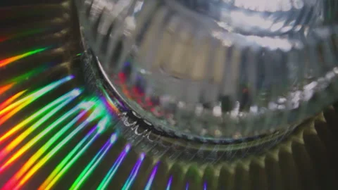 Holographic Iridescent Surface Macro, Abstract VJ Loop Background HD Stock Footage 318558090