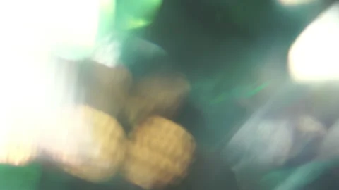 Holographic iridescent tints of light passing through a glass prism. Stock Footage 135234089