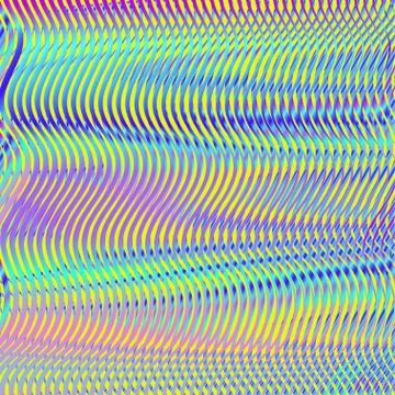 Holographic linear texture with iridescent colored moire effect. Stock Illustration