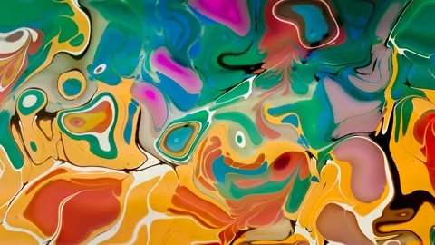Holographic Liquid Background. Fluid Flowing Waves Abstract Video Animation. Stock Footage 304311571