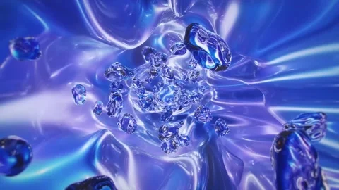 Holographic Logo Intro After Effects stock