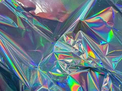 Holographic material abstract background Stock Photos