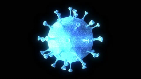 Holographic microbe microscopic germ moving its body parts Stock-Footage 132394513