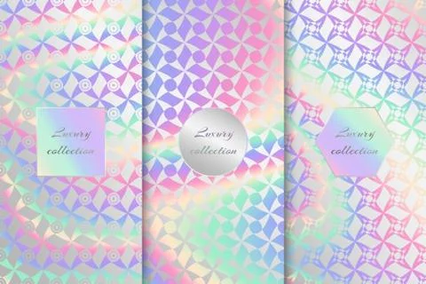 Holographic Neon Texture Stock Illustration