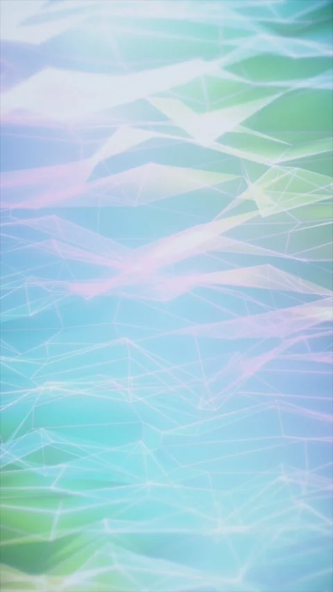 Holographic Pastel Low Poly Abstract Wave Mesh Background Stock Footage 340339725