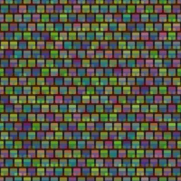 Holographic pattern with overlapped rounded squares. Seamless vector backgrou Illustrazione stock