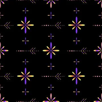 Holographic pattern seamless esoteric dot pattern vector Stockillustratie