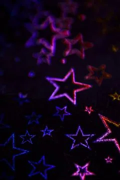 Holographic Pattern Shiny Sci-Fi Background Rainbow Colours Stock Photos