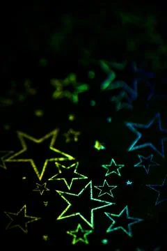 Holographic Pattern Shiny Sci-Fi Background Rainbow Colours Stock Photos