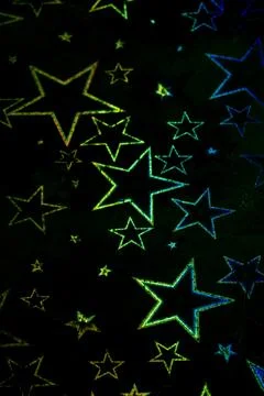 Holographic Pattern Shiny Sci-Fi Background Rainbow Colours Foto stock