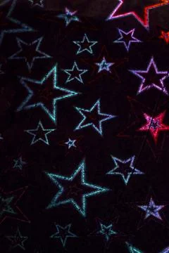 Holographic Pattern Shiny Sci-Fi Background Rainbow Colours Foto stock